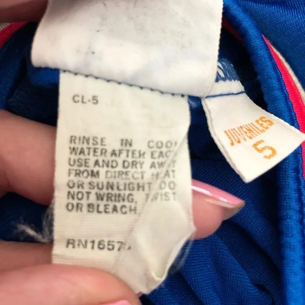 Vintage Catalina‎ USA Girls One Piece Swimsuit Blue